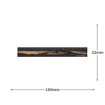 Amazon | ラダイト 定規 Hybrid Ruler Fine Wood BK/ペール